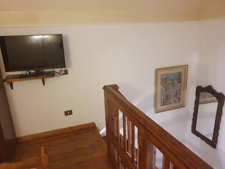 stairs to go down to the first floor