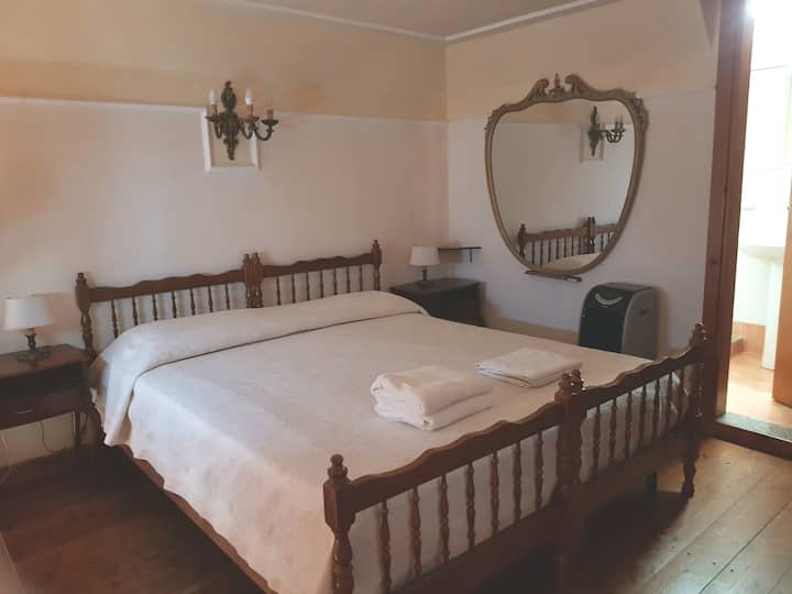 sleeping loft and indipendent bathroom on the right side